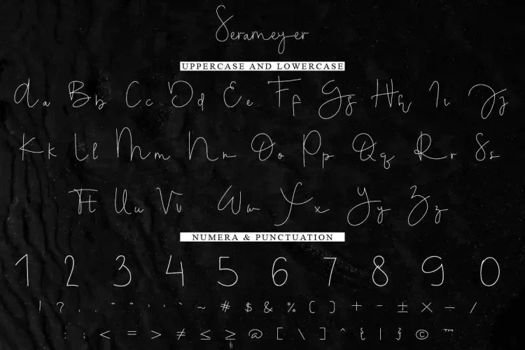 Serameyer Handwriting Font