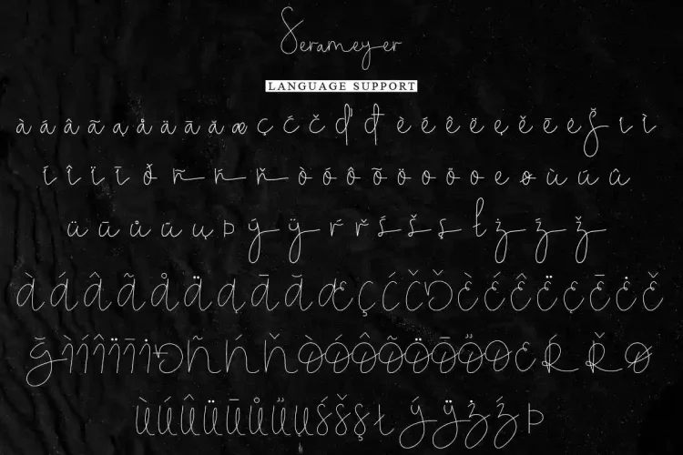 Serameyer Handwriting Font