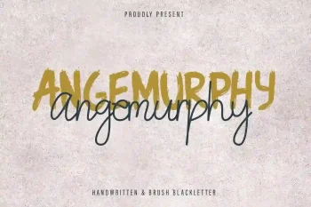 Angemurphy Brush Font Duo