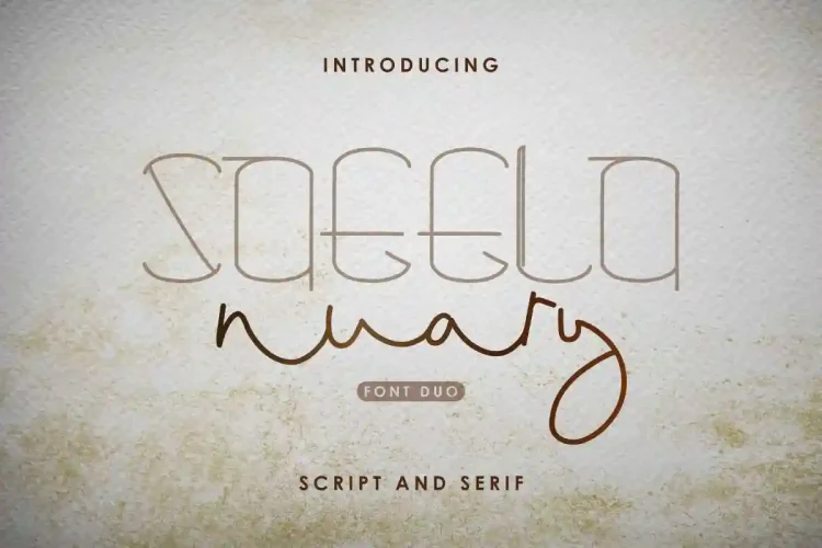 Saeela Nuary Font Duo Serif