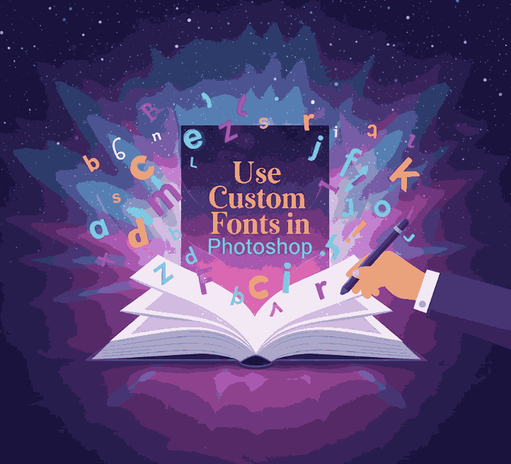 Use Custom Fonts Photoshop